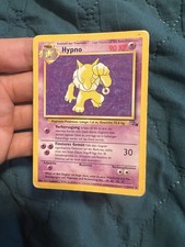 Pokemon Karte Hypno 23/62 Fossil  1. Edition Deutsch non Holo Rare 
