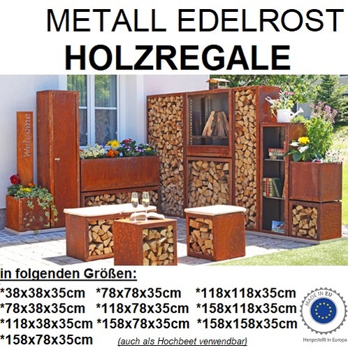 Kaminholz regal außen - kaminholz,