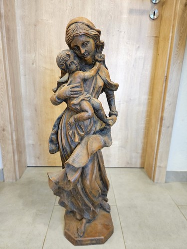 Antike holzfigur madonna - antike,