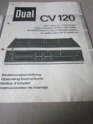 Dual 120 amplifier - cv,