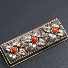 XXL Art Deco Brosche Amethyst