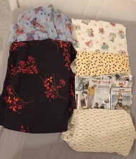 Sechs verschiedene Stoffe zum