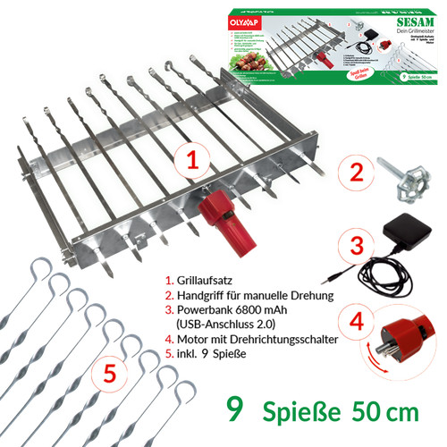 Edelstahl spießdreher 9 - spießdreher, +
