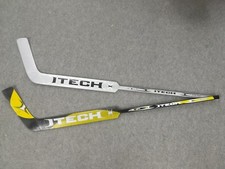 ITECH GSPRO Eishockey Torwartschläger Biegung Rechts in gelb und grau 