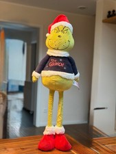 Dr. Seuss DER GRINCH Figur Flausch ausziehbar ca. 80cm grün+böse -NEU-