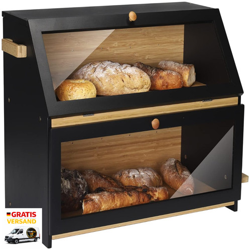 Bambus brotkasten etagen - brotkasten,