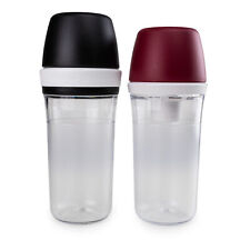 Tupperware Exclusiv Zuckerhut 400 ml rot + Parmesanstreuer 400 ml schwarz