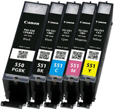 5er Set Original Canon PGI-550 CLI-551 PGBK BK C M Y o.V. bulk
