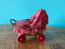Stubenwagen Kinderwagen Caco Puppenhaus Puppenstube 1:12 dollhouse cradle