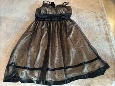 Abendkleid Cocktailkleid Abikleid Schwarz /creme  Spitze Gr. 40