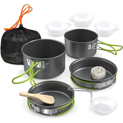 Camping topfset teilig - topfset, 11-teilig