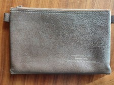 Vintage Ledermappe Geldmappe Metzgerei Eilts  Eppstein Pfalz 90 Iger Jahre 