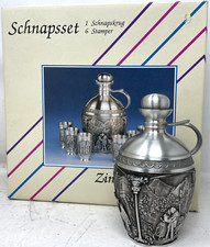 Schnapsset Zinn " Spitzweg "