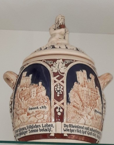 Alte steinzeug bowle rhein - steinzeug,