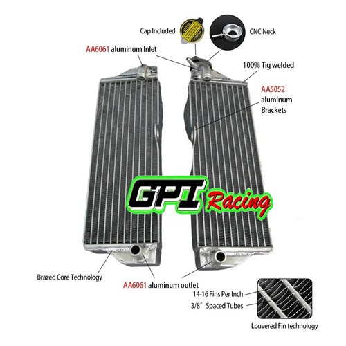 Alu radiator for husqvarna - alu,