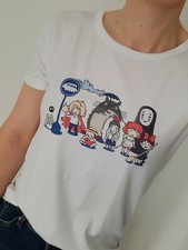 T-Shirt Shirt Oberteil Anime Print Chihiro Toto Prinzessin Mononoke XS-XL Shirts