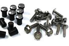 Yamaha TDM850 1991-1995 Edelstahl Verkleidung Bolzen & Wind Shield Schrauben Set