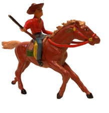 Cowboy mit Pferd Reiter