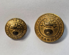 2 Knöpfe von SCHWEIZ Uniform Kanton VAUD Police Polizei Abzeichen Gendarmerie