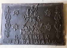 Gusseisen Schild Kaminplatte