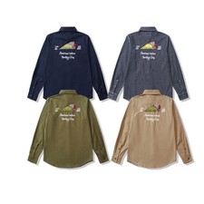 Herren Langarm Striped Shirts