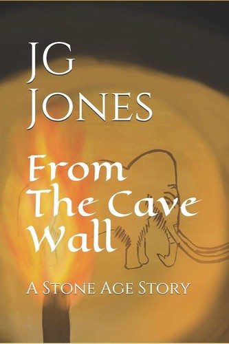 From the cave wall stone - from, wall: