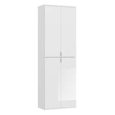 Garderobenschrank PROJEKT X - weiß Hochglanz - 63 cm breit Kleiderschrank