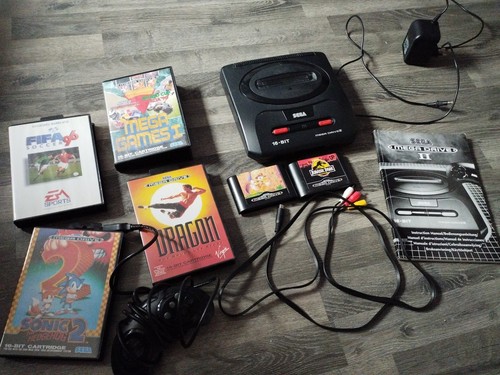 Sega mega drive - sega, schwarz