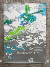 Olympiade München Kanu Kajak Augsburg Plakat Poster 1972 Olympia DinA1