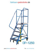 Fahrbare Podestleiter 4 Stufen