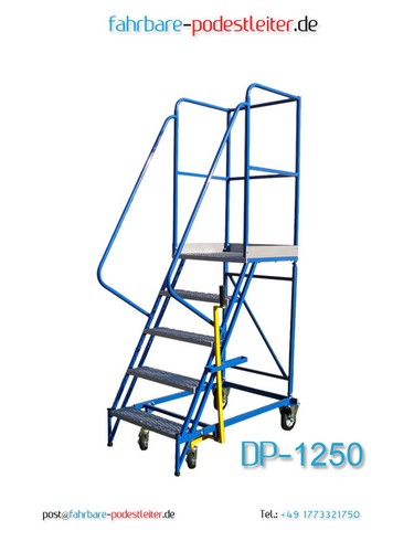 Fahrbare podestleiter stufen - podestleiter, 4
