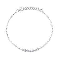 14K Weiss Gold Blende Set