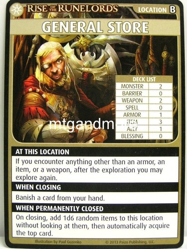 Pathfinder adventure card - card, game