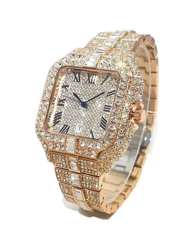 Herrenuhr hip hop luxus bunt - hip,