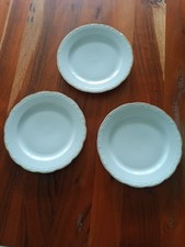 Ersatz Kuchenteller  3 Stück Apulum mit Goldrand