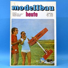 Modellbau heute 4 1973 GST DDR Flugmodell Schiffsmodell Bauplan Schulgleiter SG