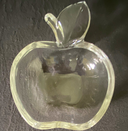 Glas dekoschale apfelform - glas-dekoschale,