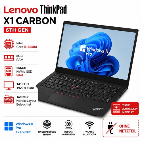 Lenovo thinkpad carbon 6th - lenovo, x1