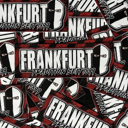 Frankfurt aufkleber fußball - aufkleber,