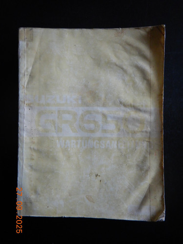 Wartungsanleitung suzuki gr650 - wartungsanleitung,