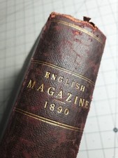 The English Magazine Macmillan 1890 Hardback Book
