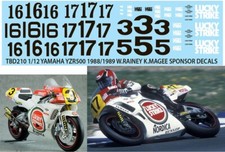 1/12 Decals für Yamaha YZR500