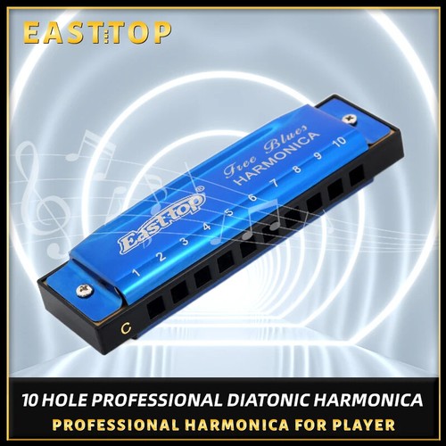 Easttop 10hole blue diatonic - 10hole,