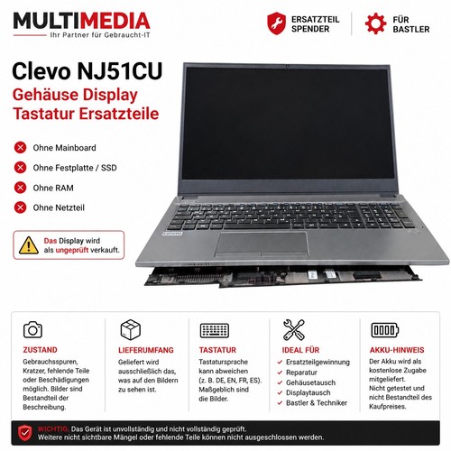 Clevo nj51cu gehäuse - 🔧,