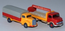 Wiking 56, 43k, Mercedes Coca-Cola und Pritschenwagen, 2 Farbumbauten