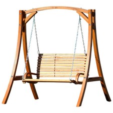 Design Hollywoodschaukel Gartenschaukel Hollywood Schaukel Holz Lärche KUREDO-OD