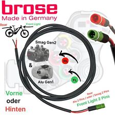 BROSE Ebike Fahrrad Motor Anschluss Lichtkabel LED Scheinwerfer / Rücklicht 