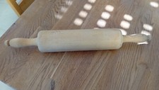 Nudelholz Teigrolle Holz alt Deko 46 cm Backen Kuchen