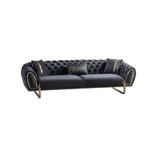 Schwarze polstercouch designer - schwarze,