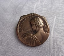 Jugendstil Brosche Bronze L